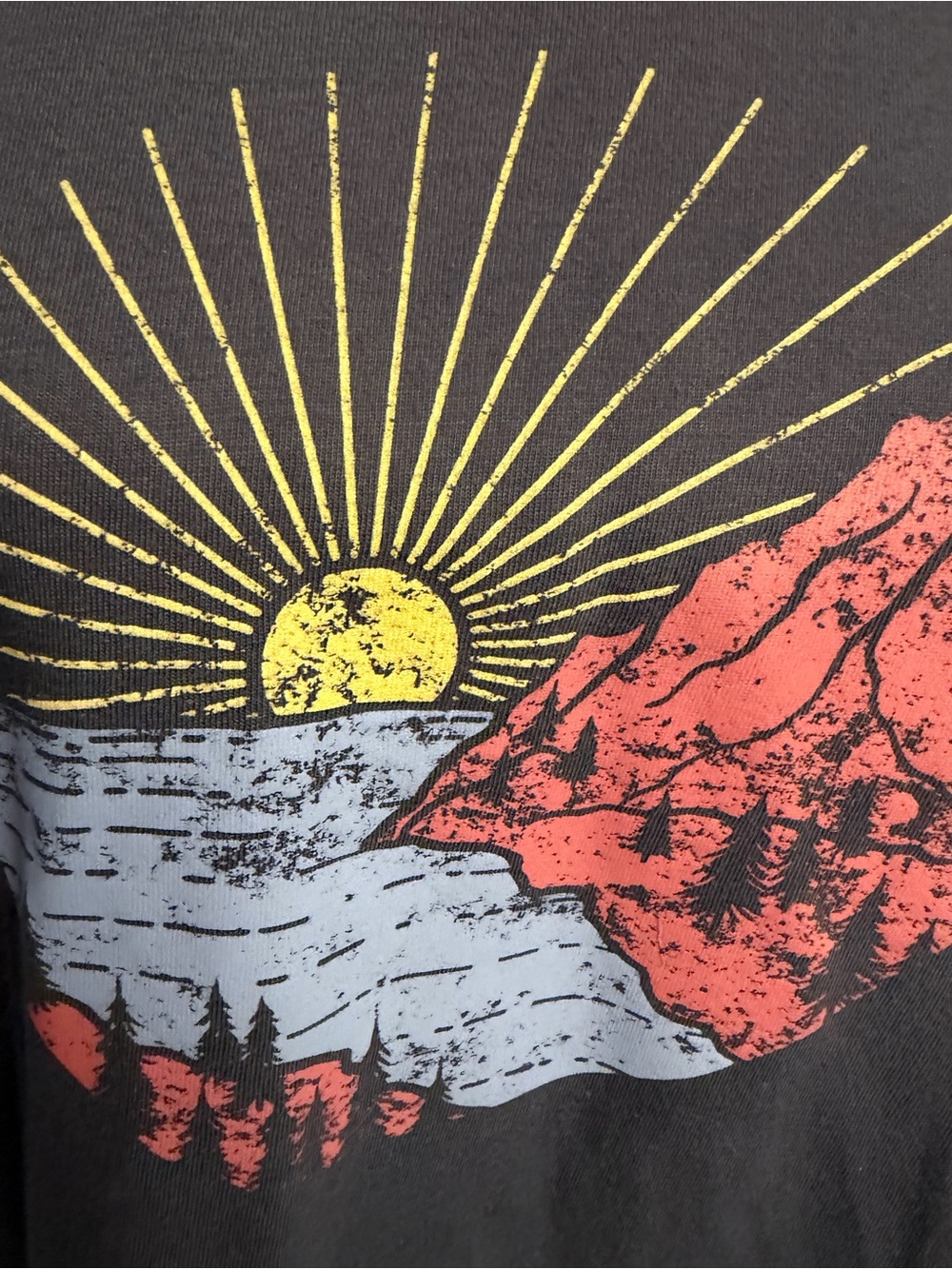 C&C California Navy Sunset Mountain Graphic Tee - Picture 2 of 5